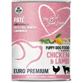 Euro Premium Welpen-Paté - Huhn und Lamm - 6 x 400 g