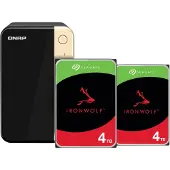 Qnap TS-264-8G + Seagate Ironwolf 4 TB Doppelpack