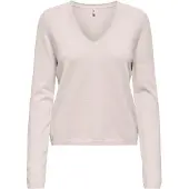 ONLY Onlloyal Life Ls V-Neck Pullover KNT Nca – Größe XS, Moonbeam