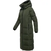 MARIKOO Damen Winter Steppmantel Honiaa XVI mit Kapuze & Reißverschlusstaschen