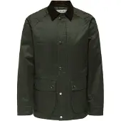 Only & Sons Hemdjacke in Dunkelgrün - M