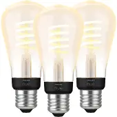 Philips Hue Filamentlampe White Ambiance Edison E27 3er-Pack