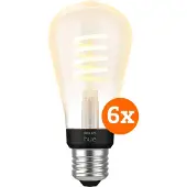 Philips Hue Filament White Ambiance Edison 6er-Pack