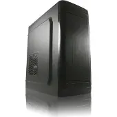 LC-Power 7034B, Midi Tower, PC, Schwarz, ATX, micro ATX, Mini-ATX, Metall, 14,5 cm