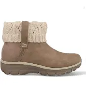 SKECHERS Slip-Ins Relaxed Fit Enkellaarsjes Plat - Taupe - Maat 37