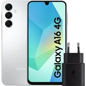 Samsung Galaxy A16 128GB Weiß 4G + Ladegerät 25 W Schwarz