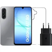 Samsung Galaxy A17 128GB Grau 5G + Zubehörset