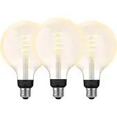 Philips Hue Filamentlampe White Ambiance Globe XL 3er-Pack