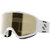 Salomon Skibrille Lumi Access Kinder White / Gold 26
