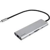 BlueBuilt 8-in-1 Dockingstation mit USB-C Silber