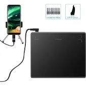 HUION HS64, Kabelgebunden, 5080 lpi, 160 x 102 mm, USB, 1 cm, 0,3 mm