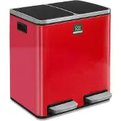 Karat Tretmülleimer Felix Trennsystem Himbeerrot 2 x 15 Liter (30 Liter)