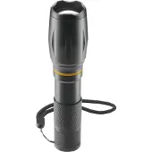 Hama LED Taschenlampe "LED-Taschenlampe, Batterien, Zoom, COB, Aluminium, 3 Modi", schwarz, Mobilleuchten, stromsparend, robust, LED Taschenlampe