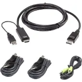 Aten 2L-7D02UHDPX4 HDMI zu DP KVM KabelKit
