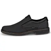 Ecco Slip-On Turn Slip On Black Oil Nubuck Herren-Schuhgröße 40