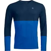 Ortovox - Unterwäsche aus Merinowolle - 185 Rock'N'Wool Long Sleeve M Deep Ocean für Herren aus Wolle - Größe M - Blau