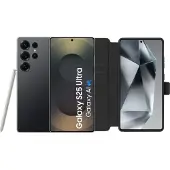 Samsung Galaxy S25 Ultra 256GB Schwarz 5G + BlueBuilt Book Case Schwarz
