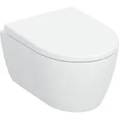 Geberit iCon Wand-WC Tiefspüler Set, verkürzte Ausladung, TurboFlush, mit WC-Sitz