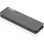 Lenovo USB-C Mini Dock, Kabelgebunden, USB 3.2 Gen 1 (3.1 Gen 1) Type-C, 3,5 mm, 10,100,1000 Mbit/s, Grau, CB, BSMI, SII, CU, Ukraine, Kvalitet, LOA, NOM, cULus, FCC, ICES, CE, RCM, VCCI, KCC, EAC