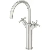 Steinberg Serie 250 Waschtischarmatur, hoch, schwenkbar, Zweigriff, mit Ablaufgarnitur, Ausladung 155mm, 2501550BN