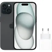 Apple iPhone 15 256GB Schwarz + Schnellladegerät
