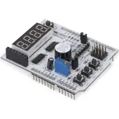 Whadda Multifunktionales Erweiterungsboard für Arduino, 4-stelliges Display, SMD-LEDs, Summer,