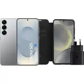 Samsung Galaxy S25 128GB Silber 5G + Zubehörset