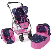 Bayer CHIC 2000 Kombi-Puppenwagen "Emotion 2.0" in Pink - ab 3 Jahren - onesize