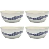Serax - Feast Schüssel, Ø 16 cm, weiß / blau gestreift (4er-Set)