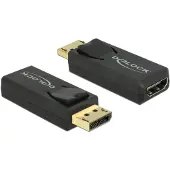 DeLOCK 65571, Displayport 1.2, HDMI, Schwarz