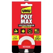 UHU Poly Max SOFORTPOWER Tape weiss 1.5m