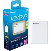 Panasonic Eneloop Akku NiMH, Universal Ladegerät, SP USB Charger ohne Akkus, für AA/AAA, Retail-Box