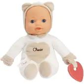 Chicco Meine erste Puppe Spielzeug, Kuschelpuppe mit weichem Beißherz, weich und