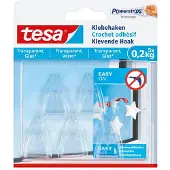 TESA selvklæbende krog Transparent Indhold: 5 stk