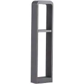 LINDBY Darko LED Gartenleuchte H100 Alu - , Darko, Grau, für Terrasse, Aluminium, Modern