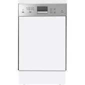 Amica EGSP 561 000 E, Halb integriert, Single (45 cm breit), Weiß, Edelstahl, Tasten, LED