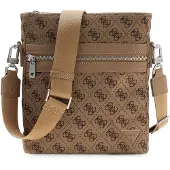 GUESS für Herren. HMBENPP6123 Flache Umhängetasche ?Berlin? in Beige (OSFA), Lässig, Polyester