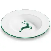 Gmundner Keramik Grüner Hirsch Suppenteller Gourmet (Ø 24cm)