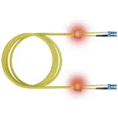 EasyLan LWL-LED-Patchkabel duplex 9/125µm OS2, LC/LC, gelb, 7,5 m