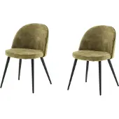 Venture Home Stuhl Velvet Grün 2er-Pack