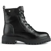 Geox Damen Schnürstiefel Schwarz