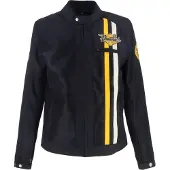 Von Dutch X Helstons Speed Racer Motorrad Textiljacke, schwarz/beige, L