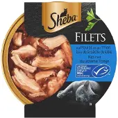 Sheba Filets mit Hühn und Thunfisch in Sauce Katzen-Nassfutter (Schale 60 g)