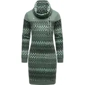 Ragwear Sweatkleid "Chlloe Zig Zag YOUMODO" Ohne Taschen stylisches Langarm Minikleid mit ZigZag-Muster