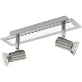 Eglo ROTTELO Spot - L28 x B7 cm - nickel-matt, chrom - 2X4,6W inkl. - IP20