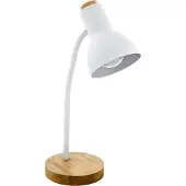 Eglo VERADAL Tischleuchte Tischbeleuchtung - Tischlampe - weiß, braun - 1X40W exkl. - IP20