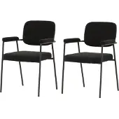 Venture Home Stuhl Yesterday Schwarz 2er-Pack