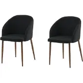 Venture Home Stuhl Arch Schwarz 2er-Pack