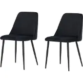 Venture Home Stuhl Night Schwarz 2er-Pack