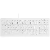 Contour Design Design Active Key ClassicClean Medizinische Tastatur IP68 Kompakt Kabelgebunden Weiß DE C7000, Kabelgebunden, USB, Scherenschalter, QWERTZ, LED, Weiß